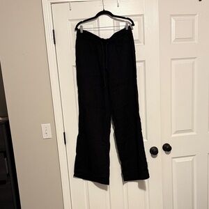 Everyday Black Drawstring pants for woman